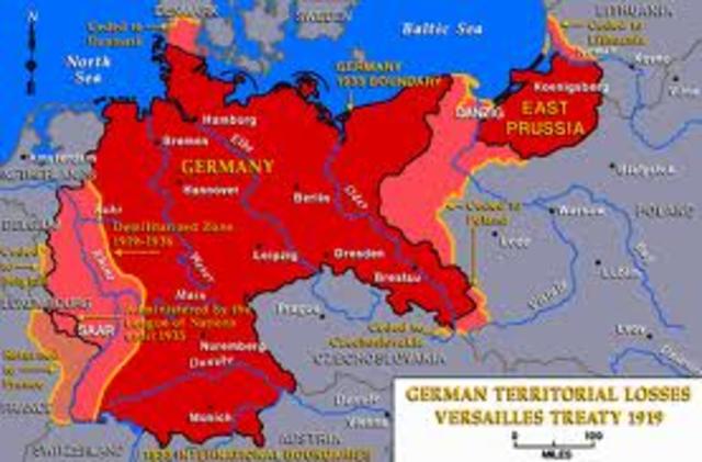 the treaty of versailles officially ends ww1