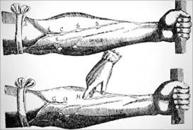 William Harvey discovered circulation of bold