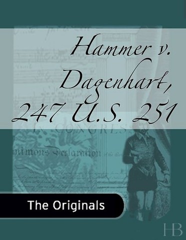 Hammer v. Dagenhart
