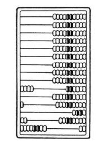 Первый счётный прибор древности