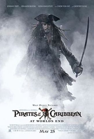 O filme Piratas do Caribe: No Fim do Mundo é lançado