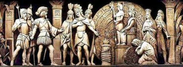 Cortes conquers the Aztecs