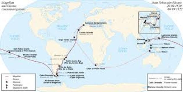 Magellan Circumnavigates the Globe