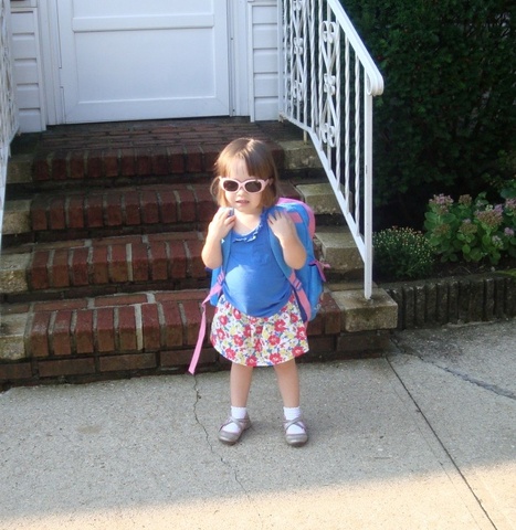 My first daught first day of school