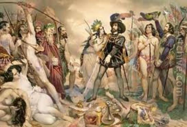 Cortes conquers the Aztecs