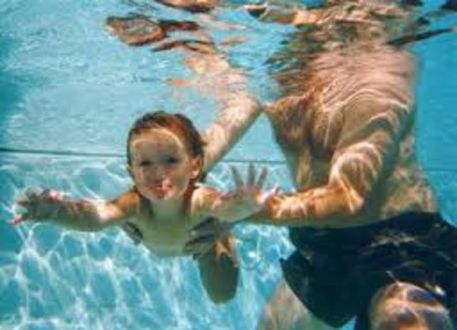 when I learned to swim