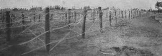 Joseph E. Glidden creates barbed wire.