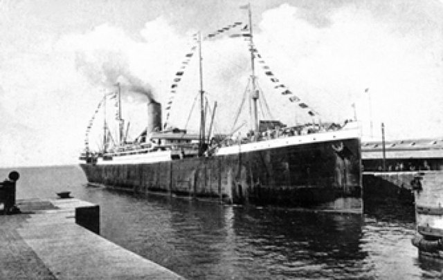 Boarding Ship to America