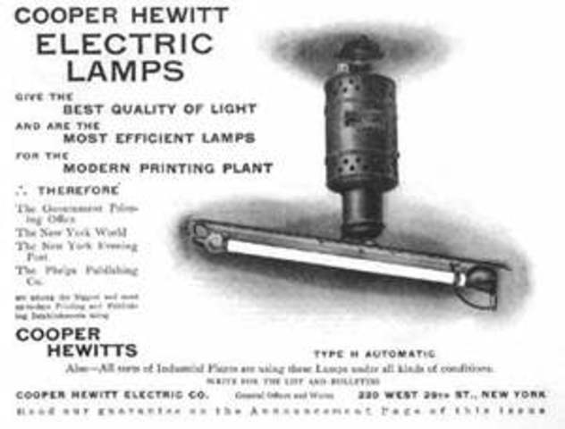 First Fluorescent Bulb