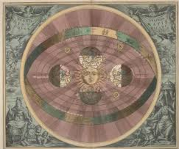 Copernicus writes about his heliocentric theory