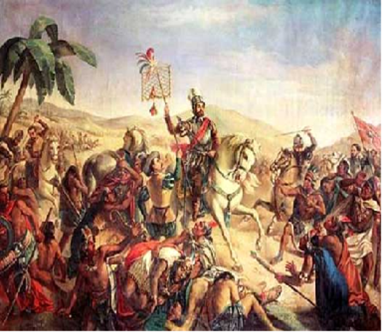 Cortez conqueres the aztecs