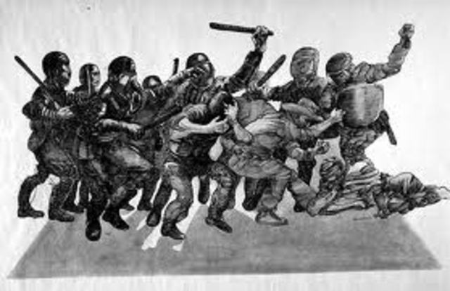 Represion a sindicatos