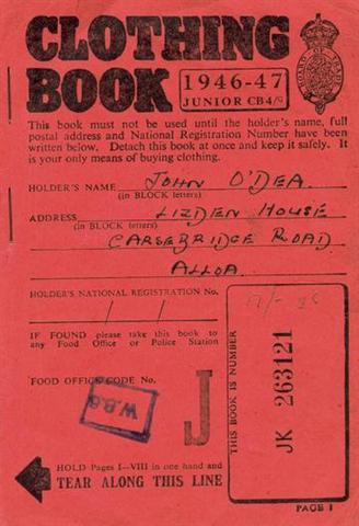 Clothes rationed