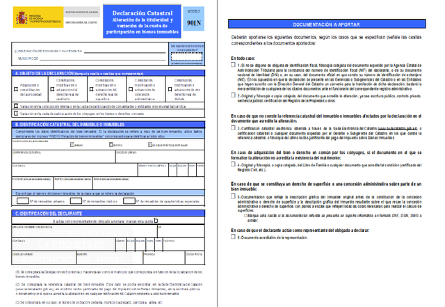 Alta en el impuesto sobre bienes muebles.
