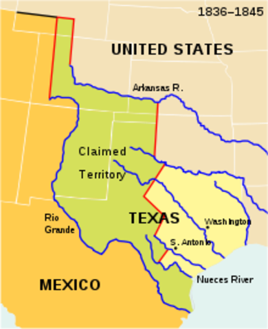 US annexes Texas