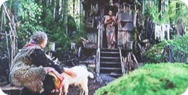 Inman is rescued by the goat woman