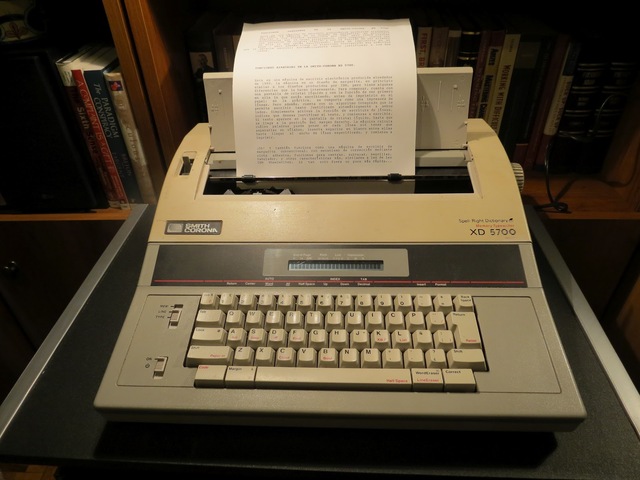 Maquina de escribir digital