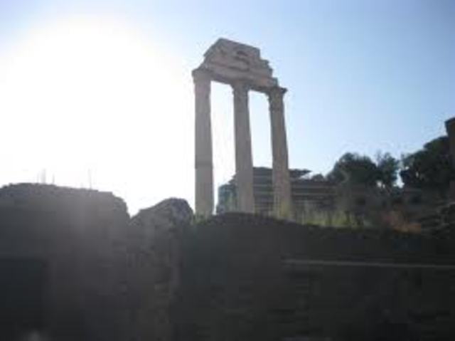 B.C.E. Temple of Castor and Pollux
