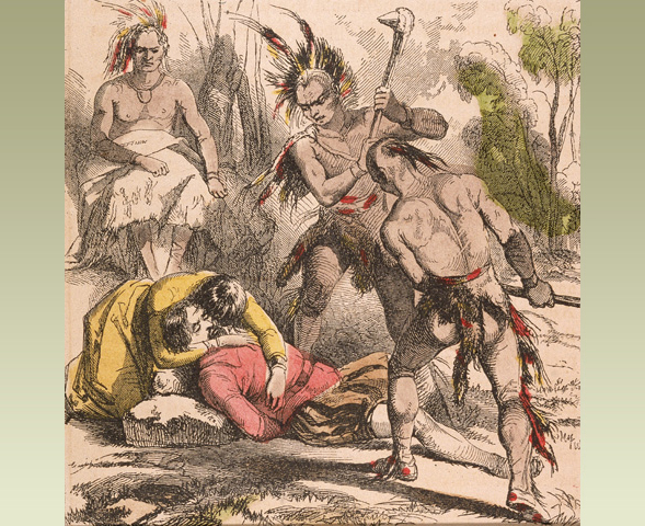 John Smith meets Pocahontas