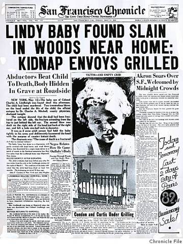 Lindbergh’s baby kidnapped