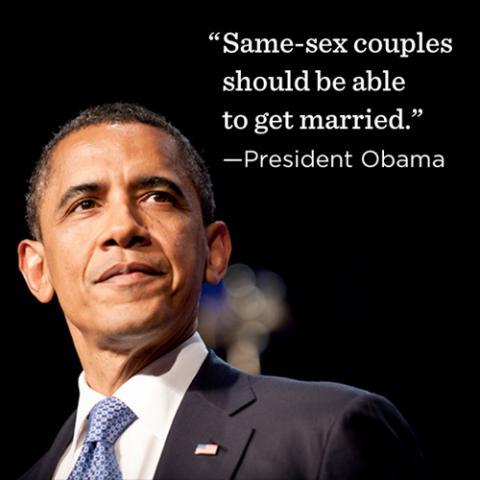 President Barack Obama endorses same-sex marriage