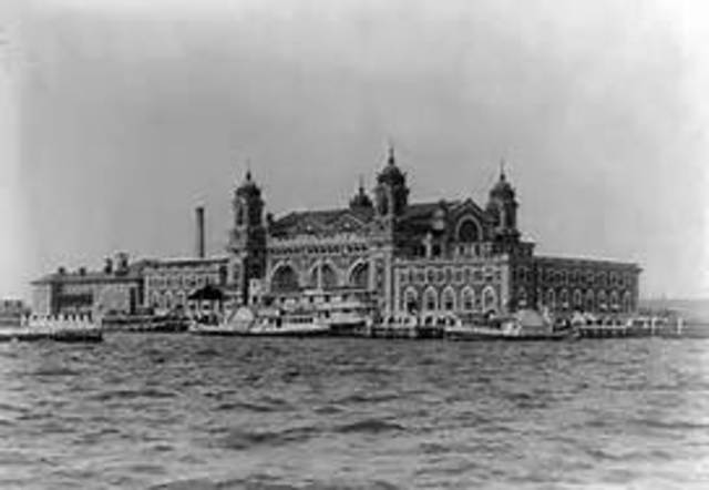 going through Ellis island