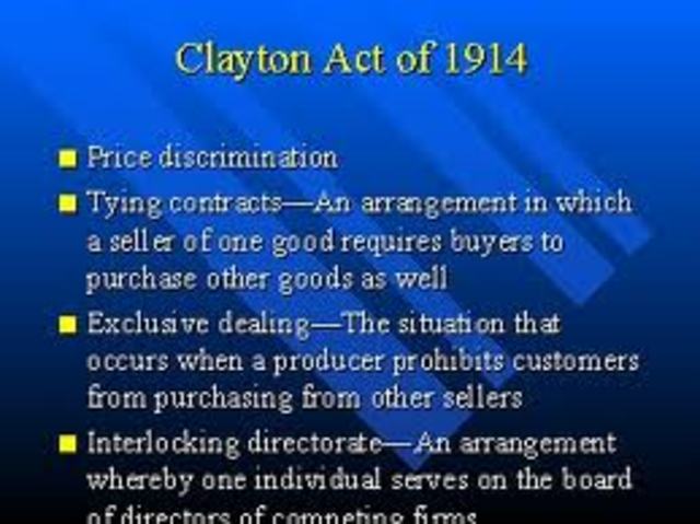 Clayton Act of 1914