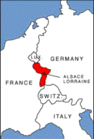 Germany takes Alsace- Lorraine