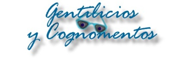 Cognomento y Gentilicio