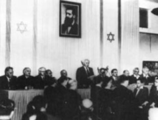 Davin Ben Gourion proclaim the Israel State