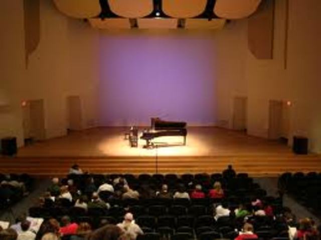 First public piano recital