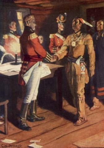 Hull surrenders Detroit to Brock and Tecumseh