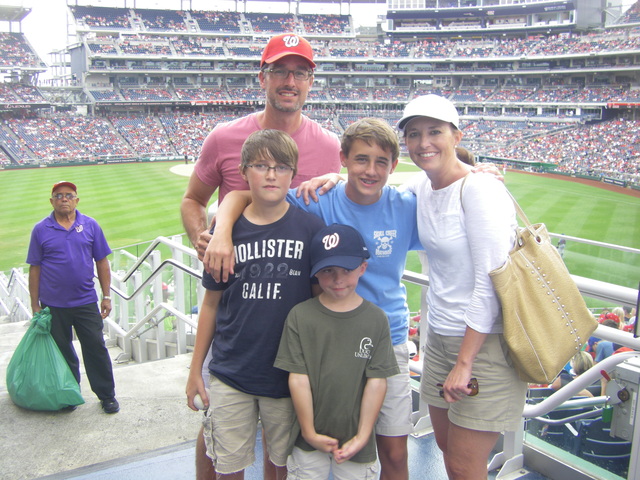 Nationals Game in DC with the Family