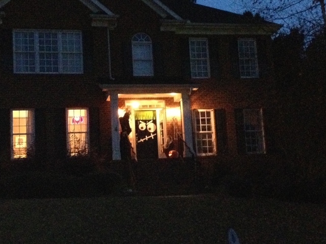 Halloween 2013, decorating the house