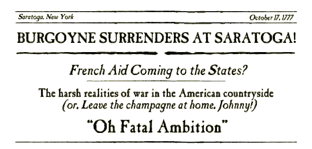 British Surrender at Saratoga