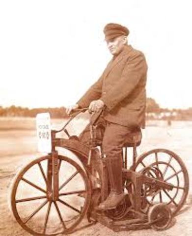 Gas-Engined Motorcycle