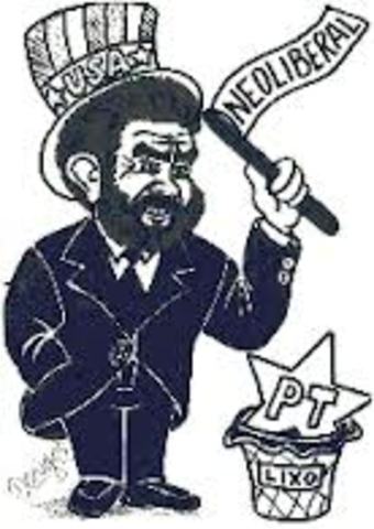 1990 marzo Fidel en Brasil, un minuto antes un minuto despues