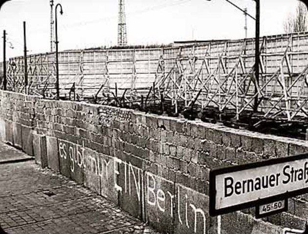 Berlin Wall goes up