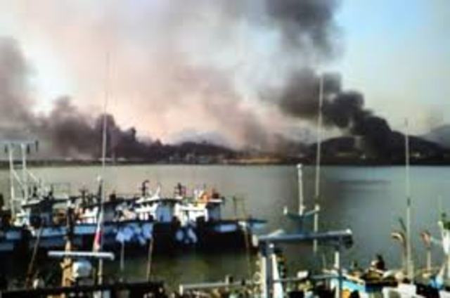 North's agents blow up Landmark