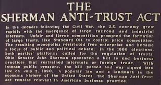 Sherman Anti-Trust Act