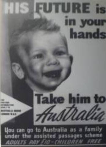 Wave of immigration in Australia.