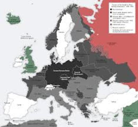 The map of Nazi occuption
