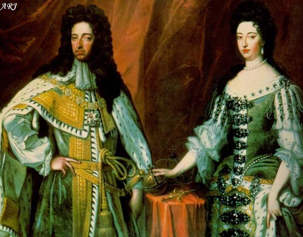 William and Mary Crowned King and Queen of England