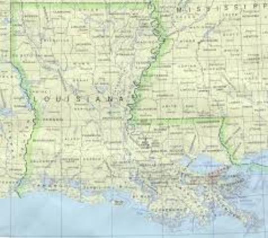 Napoleon sells the Louisiana territory to the U.S.
