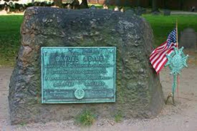 Samuel Adams dies