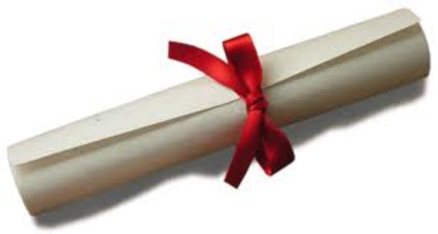 Samuel Adams earns masters degree