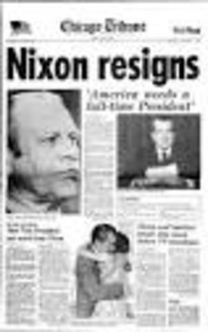 nixon resigns