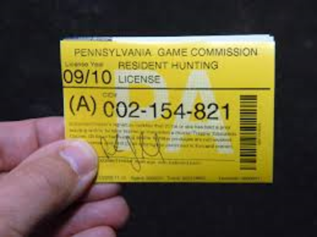 I got my hunting licenses