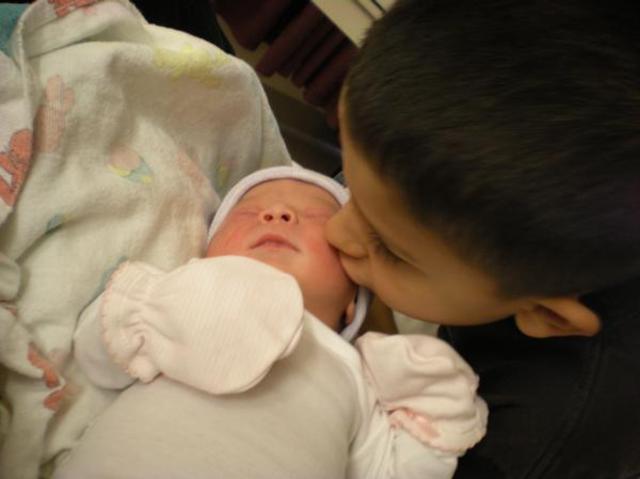 My baby sister Isabella was born