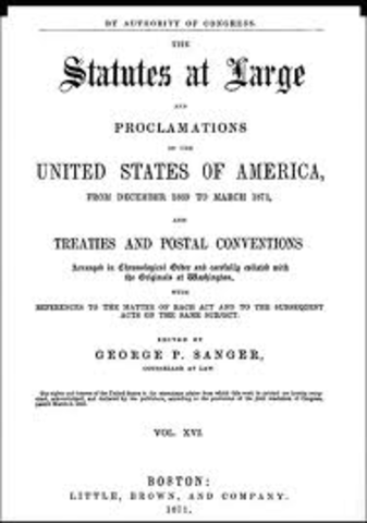 Congress passes 1st Enforcement Act